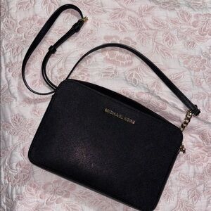 Michael Kors Black Saffiano Leather Crossbody